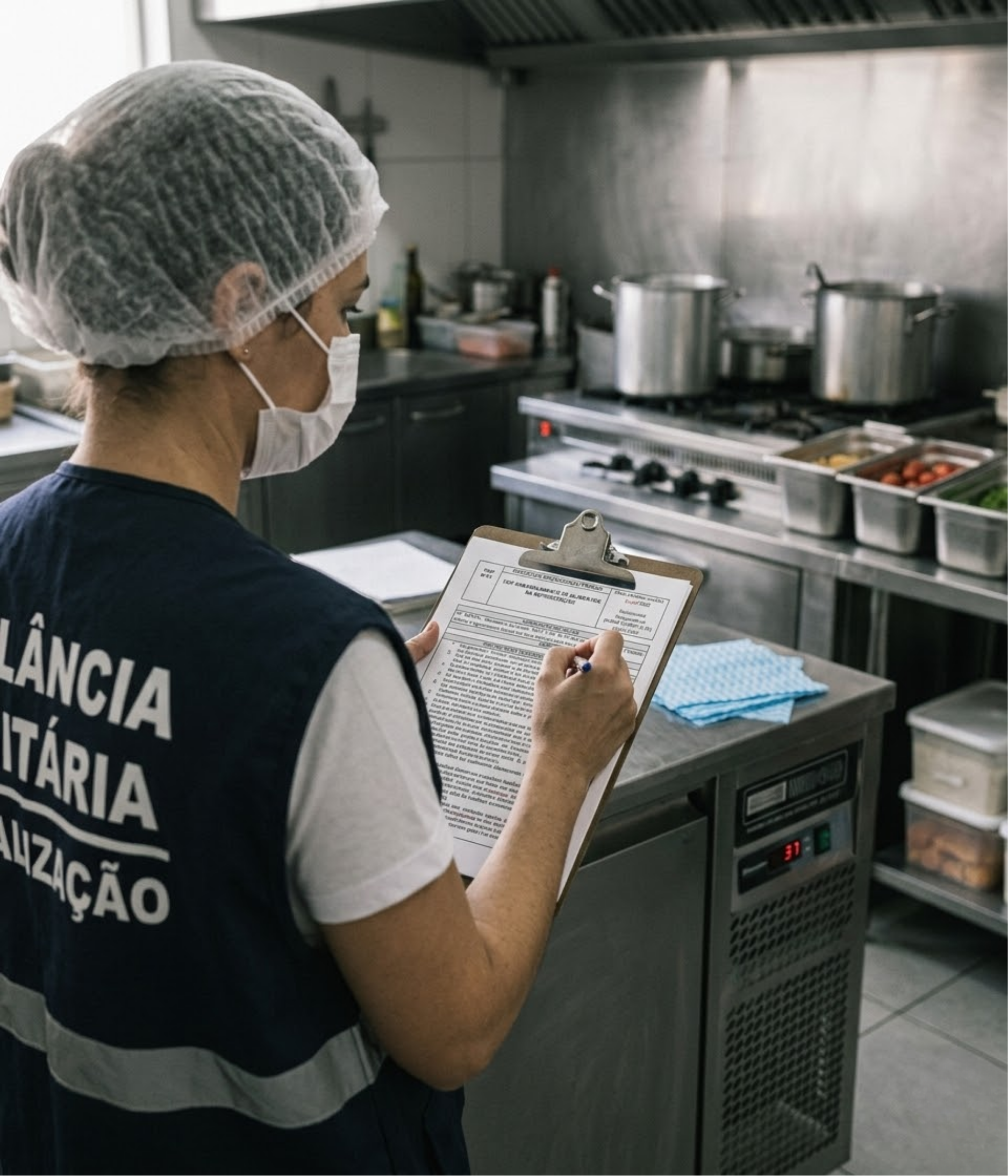 Fiscalizando restaurante
